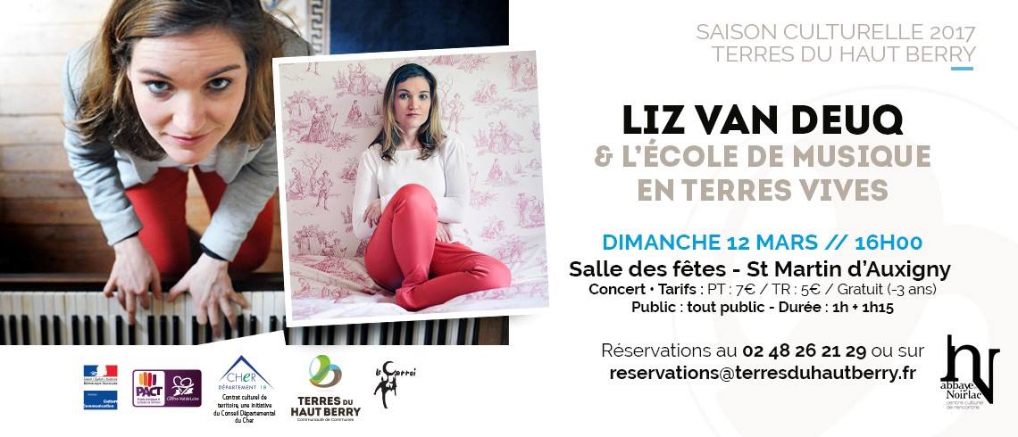 Liz Van Deuq Ecole de musique Terres du Haut Berry Dimanche 12 mars